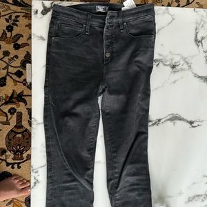Abercrombie high rise super skinny ankle jeans